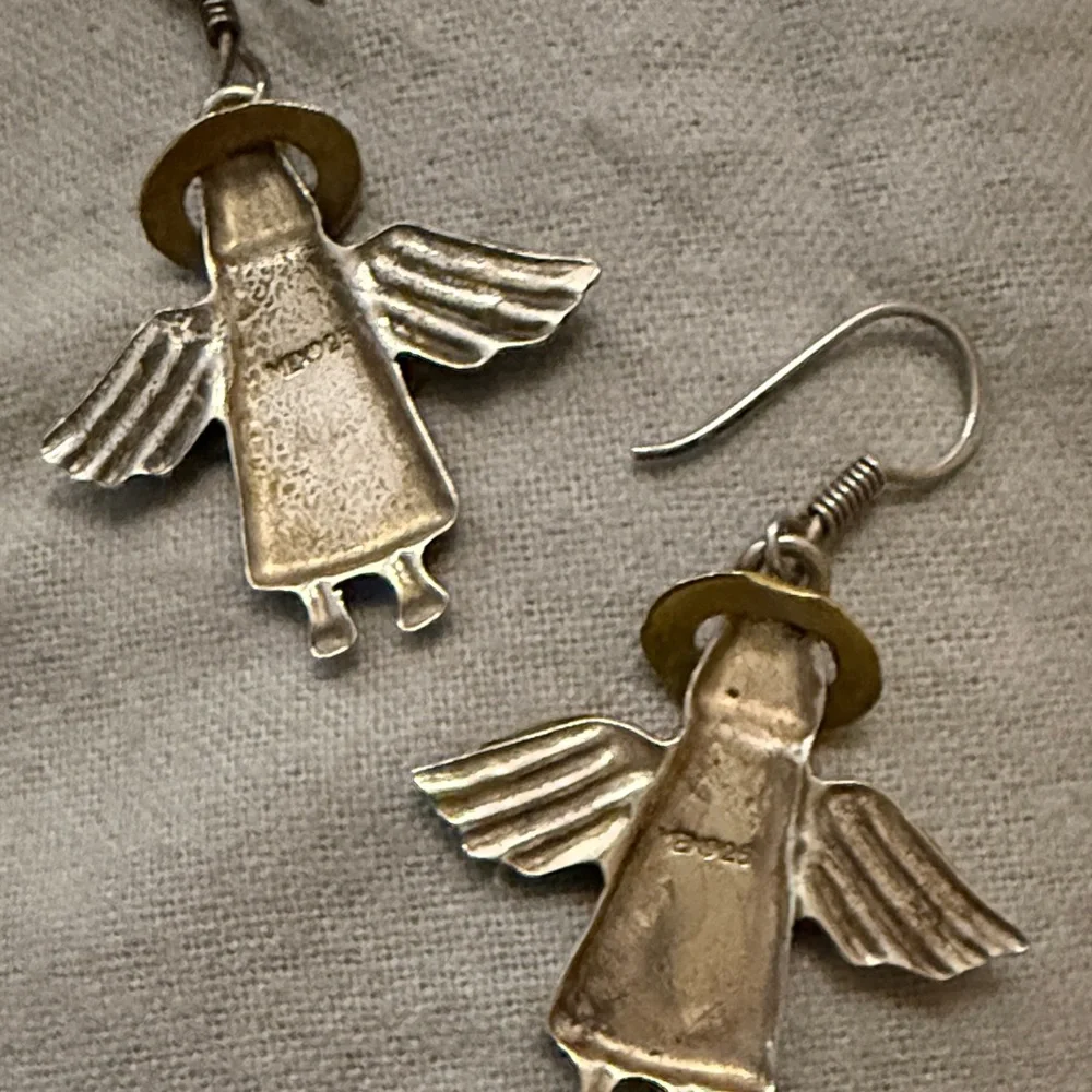 Sterling Silver 925 Angel Earrings